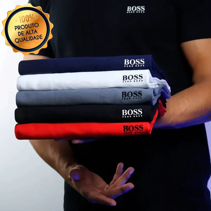 (PROMOÇÃO) Kit 5 Camisetas Hugo Boss - Pague 3 e Leve 5  ÚLTIMAS UNIDADES